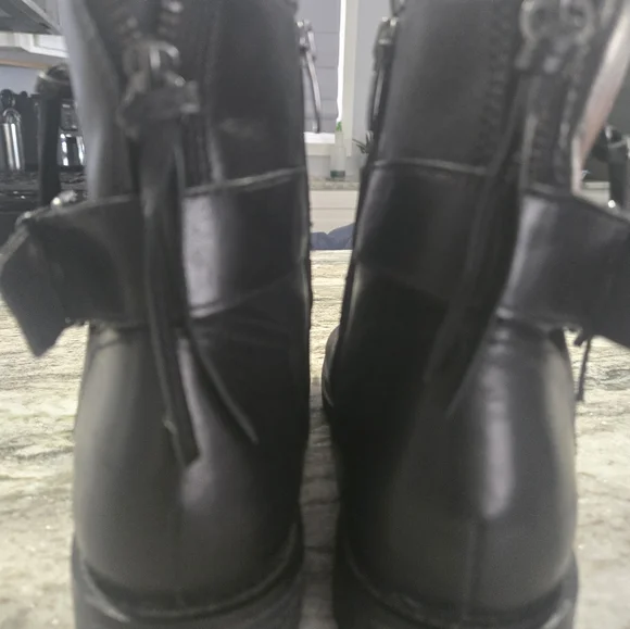 Ladies Ecco Sartorelle 25 Black Leather Ankle Boots - Picture 3 of 7